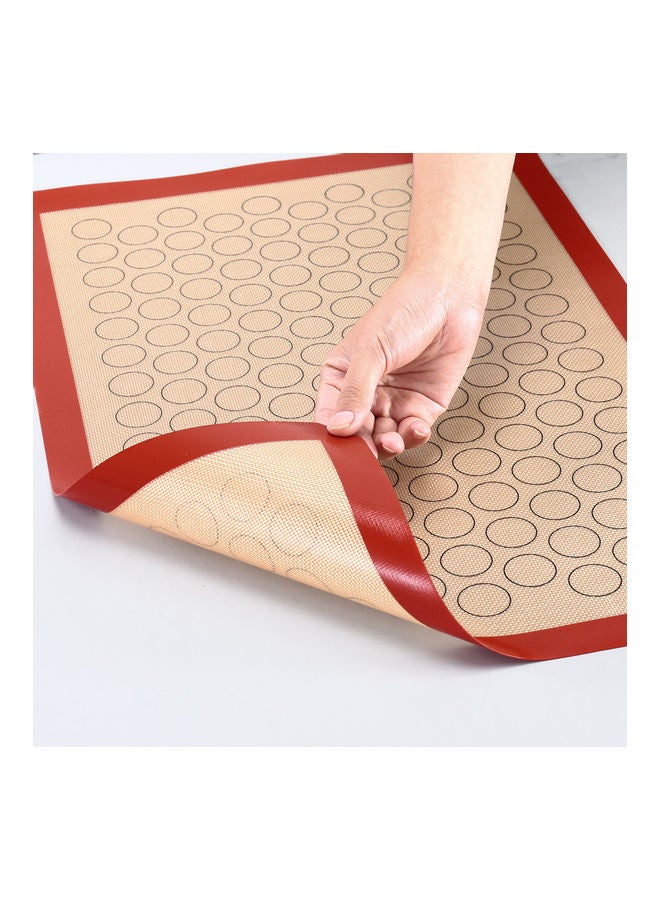 Generic Reusable Silicone Macaron Baking Mat Multicolour 42 x 1 x 29.5cm  - Image 4