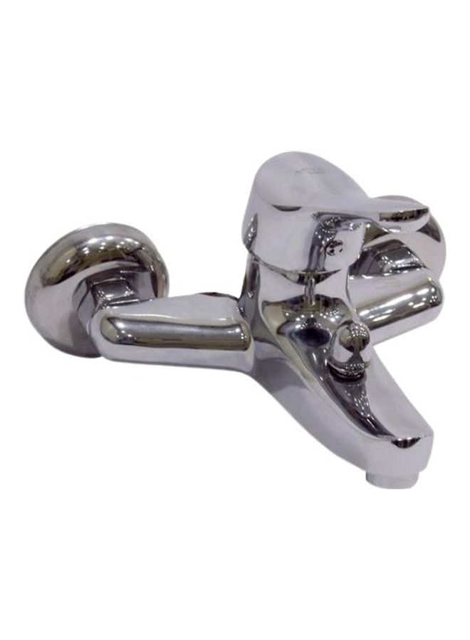 Wall Mounted Cold And Hot Bathroom Shower Mixer Silver 4.5kg