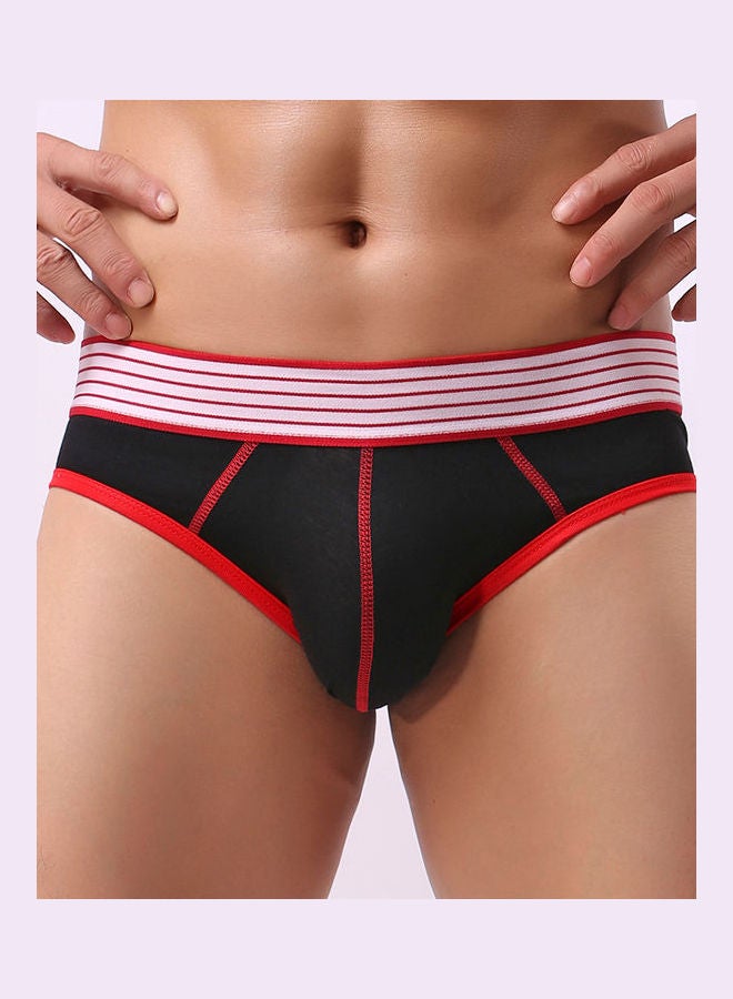 Generic - Elastic Low Waist Underwear with Bulge Pouch Black - Image 1