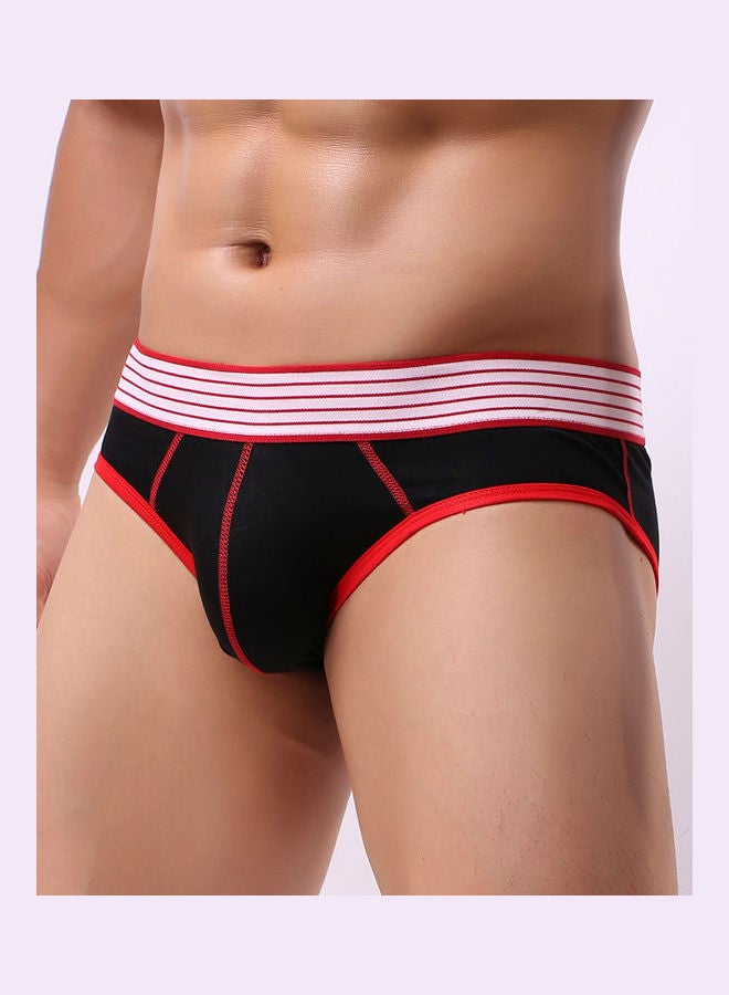 Generic - Elastic Low Waist Underwear with Bulge Pouch Black - Image 1