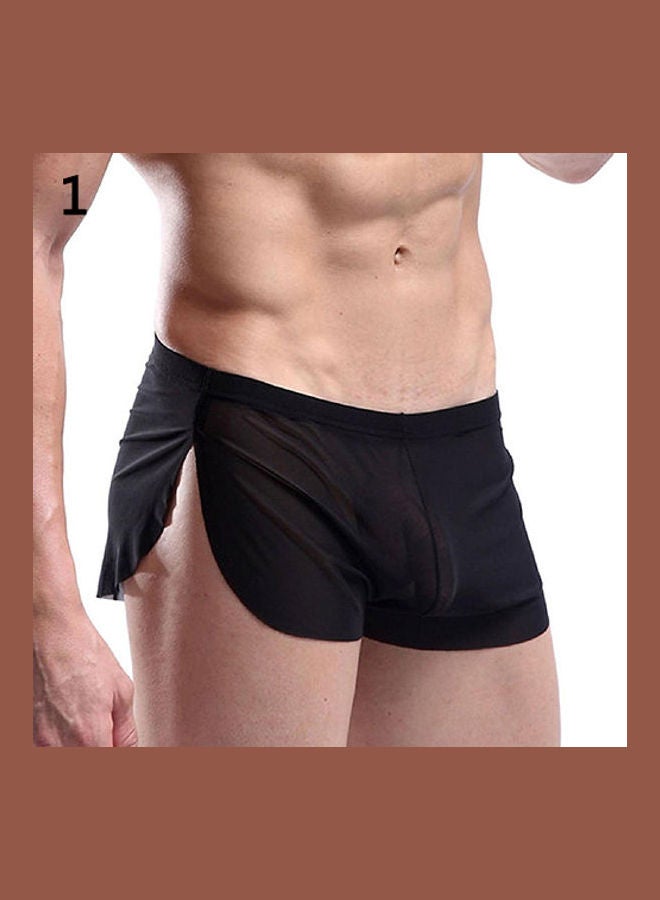 Generic - Comfortable Transparent Boxer Underwear Black - Image 1