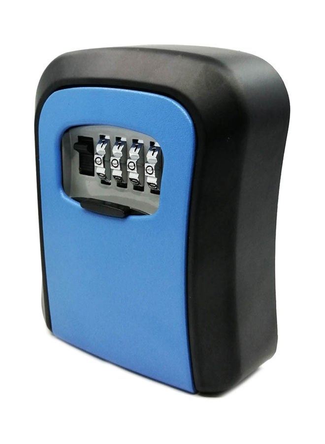 Wall Mounted Key Lock Box Blue/Black 11.90x4.90x9.50cm 