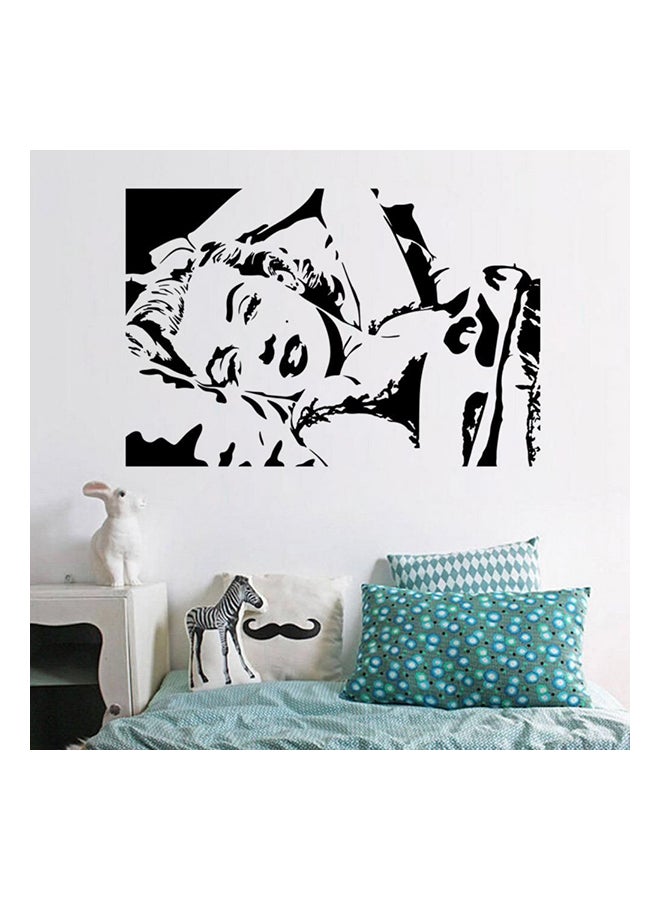 فاست برينت ملصق من الفينيل للديكور بتصميم إنسان أسود 36x24سم