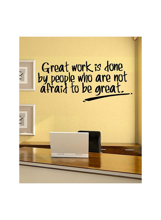 ملصق من الفينيل للديكور بتصميم مقولة أسود 40x100سم