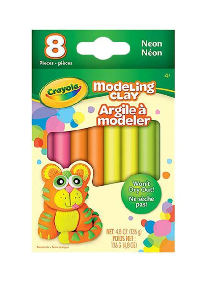 Crayola Pack Of 8 Modeling Clay-Neons - Image 1