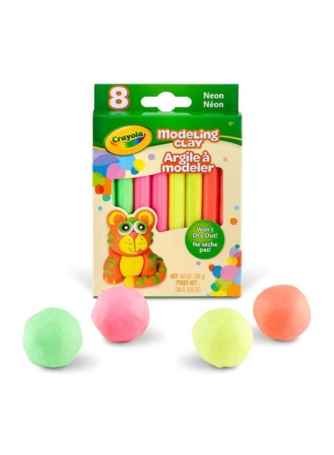 Crayola Pack Of 8 Modeling Clay-Neons - Image 3