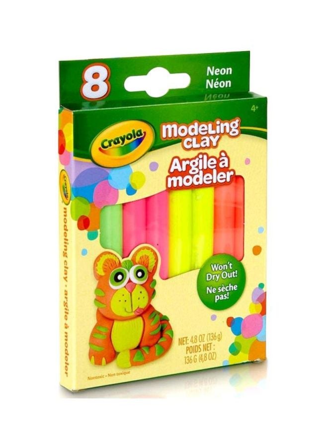 Crayola Pack Of 8 Modeling Clay-Neons - Image 4
