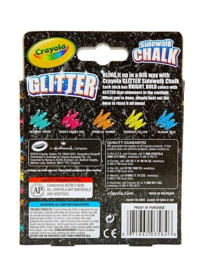 كرايولا مجموعة طباشير لامع للرسم على الحجر والأسطح الصلبة من 5 قطع طراز 1425968 - Image 5