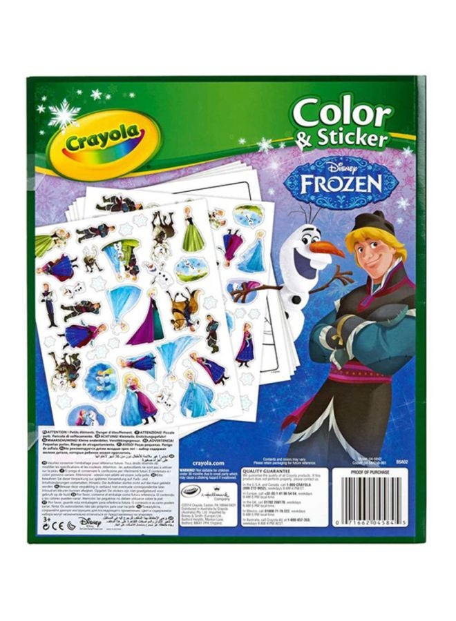 كرايولا كتاب التلوين والملصقات من فروزن 8.5x10بوصة - Image 3