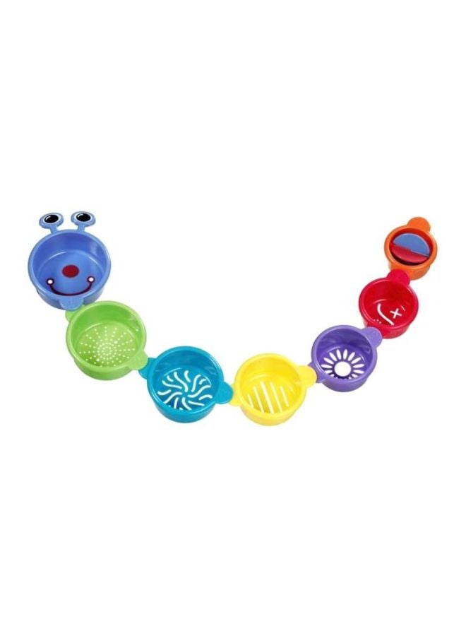 Munchkin 7-Piece Caterpillar Spillers Stacking And Straining Cup Set 11080 20x15x5cm - Image 1