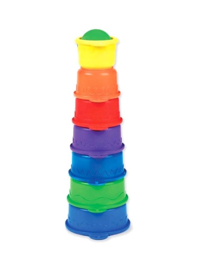 Munchkin 7-Piece Caterpillar Spillers Stacking And Straining Cup Set 11080 20x15x5cm - Image 3