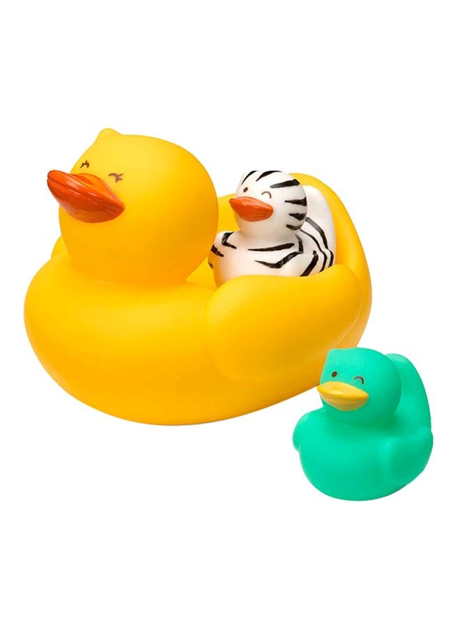 إنفانتينو طقم ألعاب استحمام ديدي داك إن فاميلي على شكل بط مكون من 3 قطع طراز IN205068 - Image 1