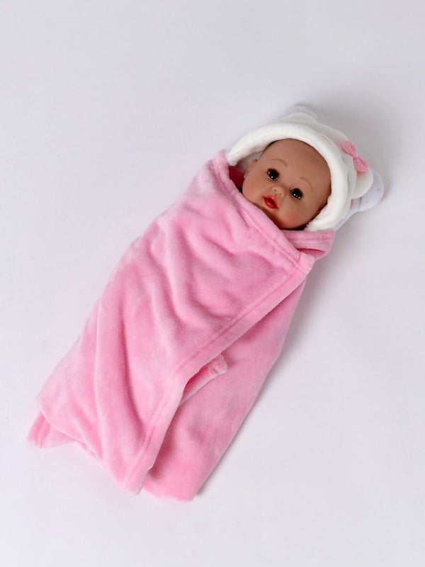 Cartoon Hoodie Soft Skin-Friendly Baby's Swaddling Blanket - Image 4