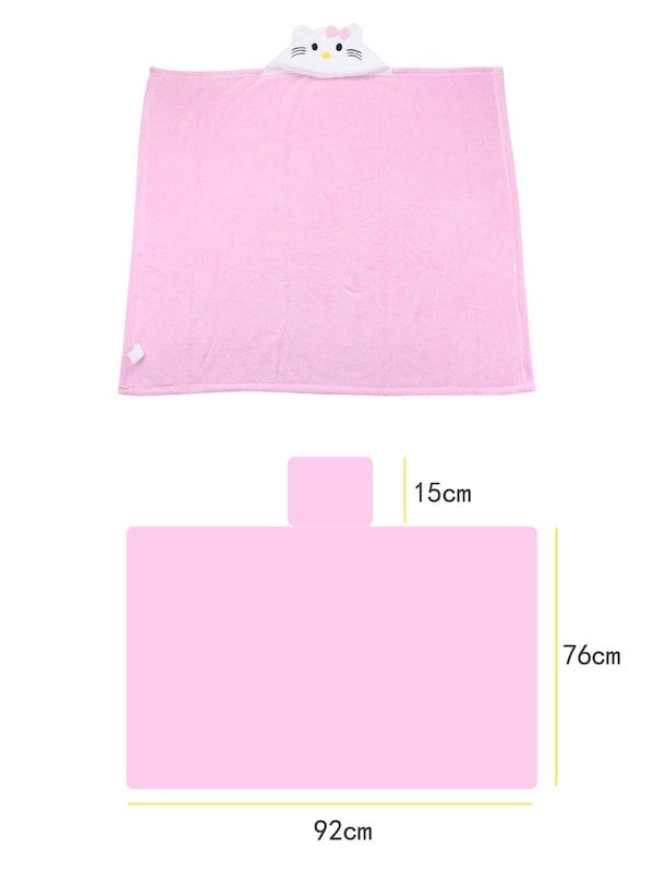 Cartoon Hoodie Soft Skin-Friendly Baby's Swaddling Blanket - Image 5