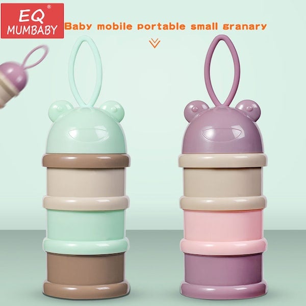 Portable 3 Section Baby Milk Powder Dispenser - Image 2