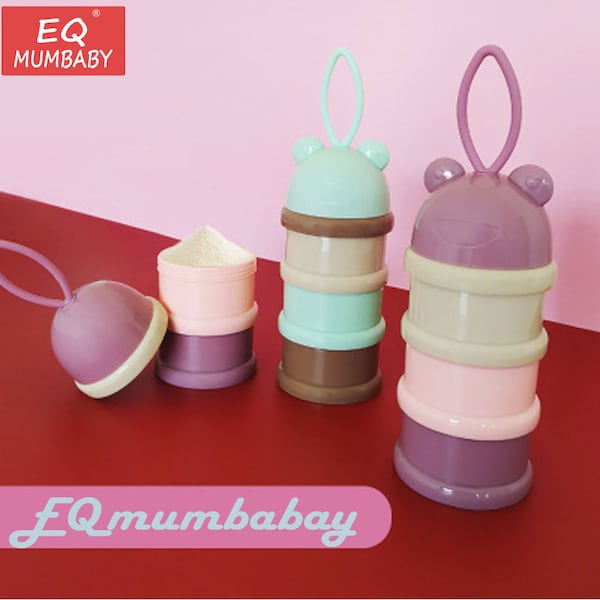 Portable 3 Section Baby Milk Powder Dispenser - Image 3