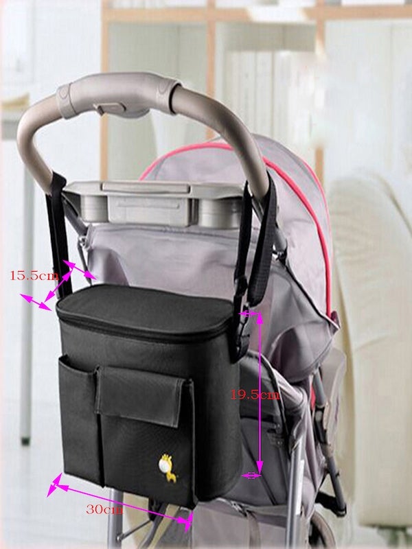 Multifunctional Large Capacity Stroller Organizer Shoulder Bag - Image 5