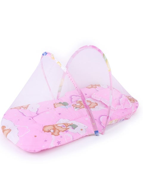 Foldable Cartoon Portable Baby's Crib With Mosquito Net