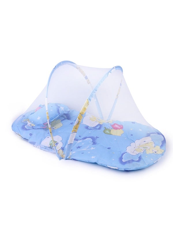 Foldable Cartoon Portable Baby's Crib With Mosquito Net