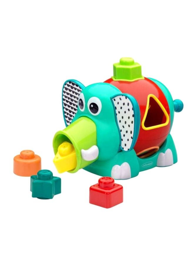 إنفانتينو لعبة تصنيف الأشكال من 6 قطع بنمط فيل 25.5x19x19سم - Image 1