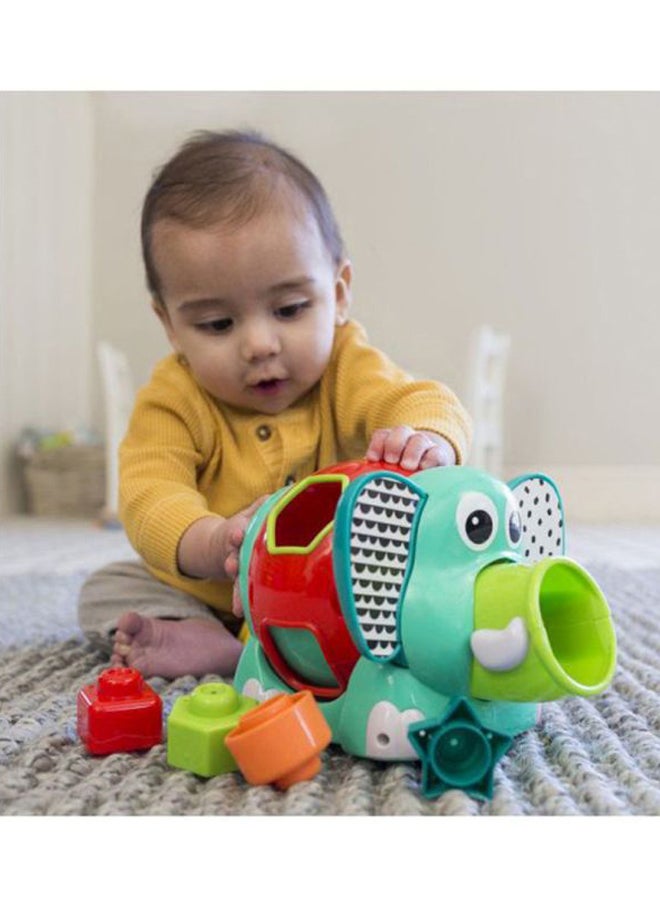 إنفانتينو لعبة تصنيف الأشكال من 6 قطع بنمط فيل 25.5x19x19سم - Image 3