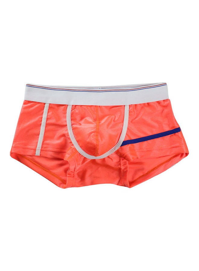 Men's Soft Comfortable Nylon Underwear Orange 