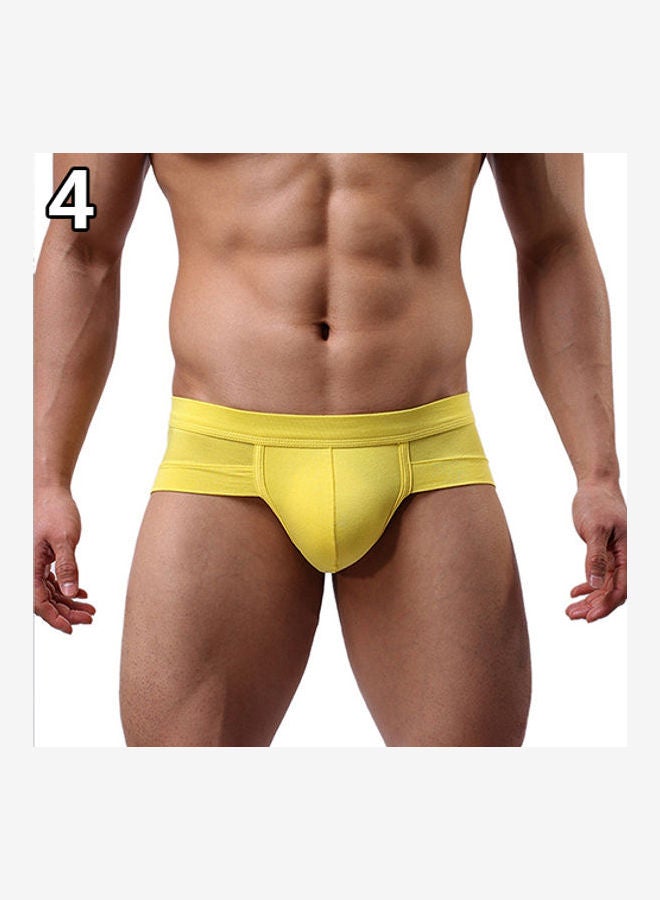 Generic - Men's Bulge Pouch Underwear Light Yellow - Image 1
