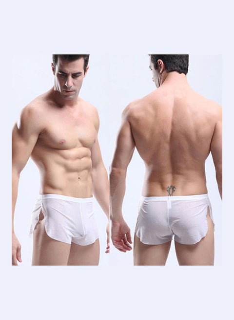 Solid Pattern Comfy Brief White