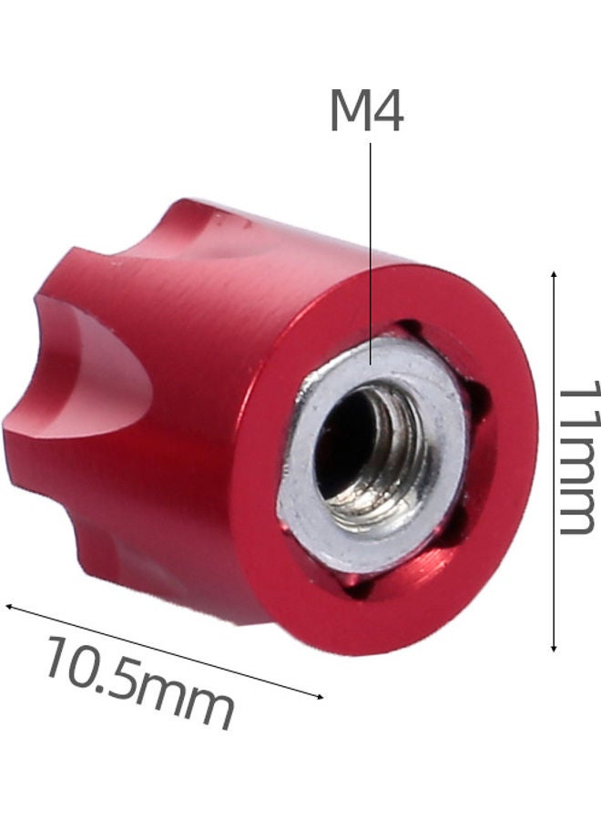 4-Piece RC Car Wheel Rim Center Cap M4 Nut 7 x 1.2 x 5cm  - Image 2
