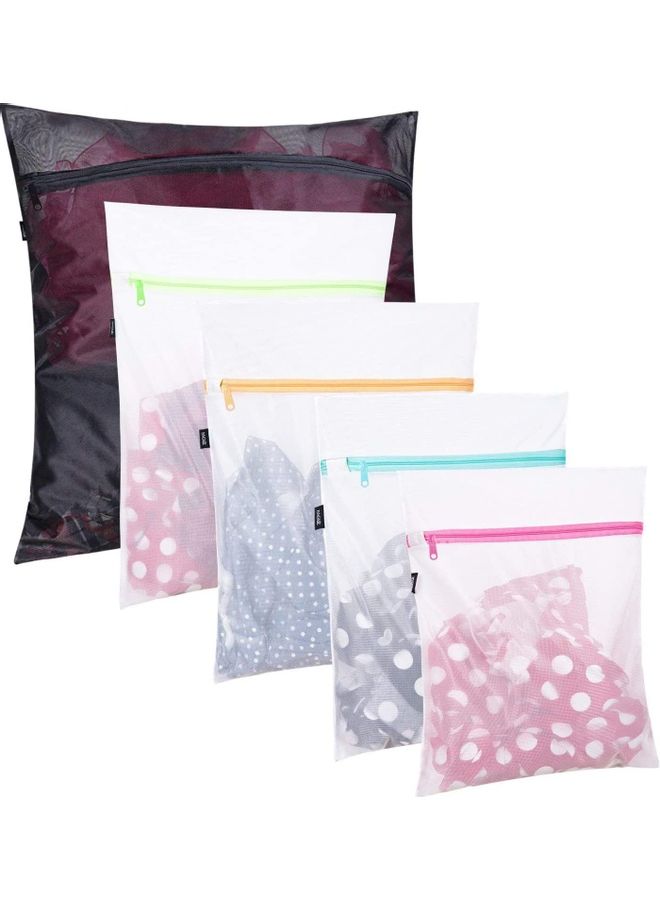 5-Piece Laundry Bag Multicolour 24x24inch - Image 1