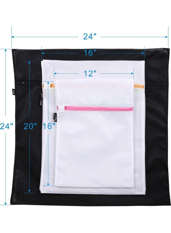 5-Piece Laundry Bag Multicolour 24x24inch - Image 3