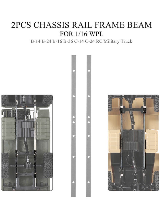 2 Piece Military Truck Chassis Rail Frame Beam 32x1x2cm  - Image 1