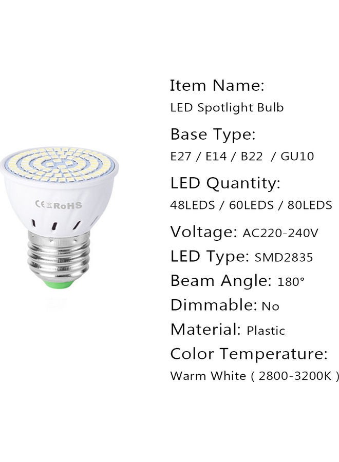 LED Spotlight Bulb multicolour 5.40x5.00x5.00centimeter - Image 2