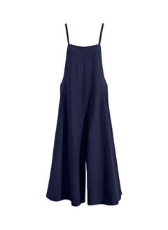 Solid Jumpsuit Dark Blue
