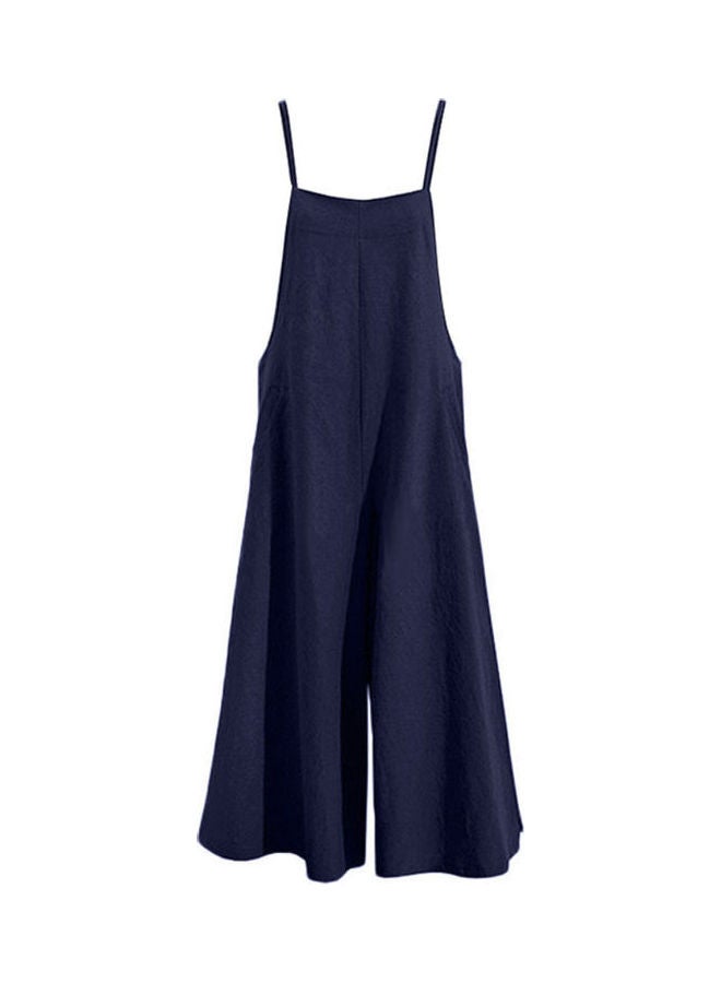 Generic - Solid Jumpsuit Dark Blue - Image 1