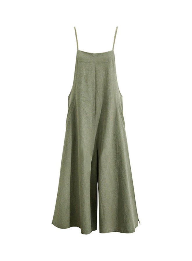 Solid Jumpsuit Green  - Image 1