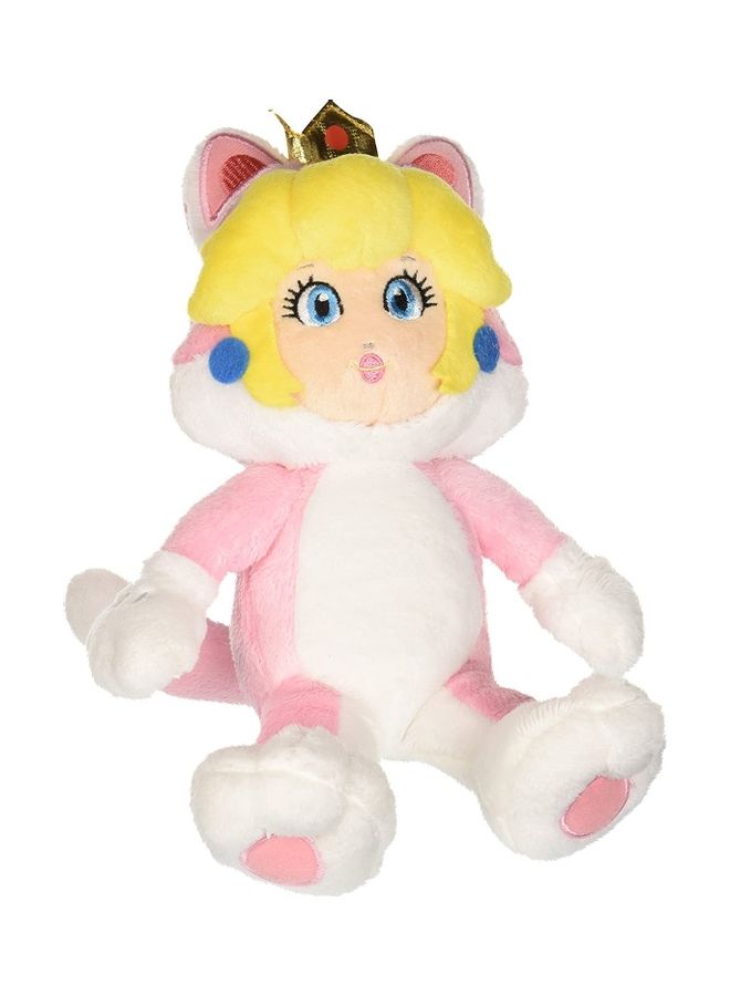 RUBIE'S - Little Buddy Super Mario Neko Cat Peach Plush 4inch - Image 1