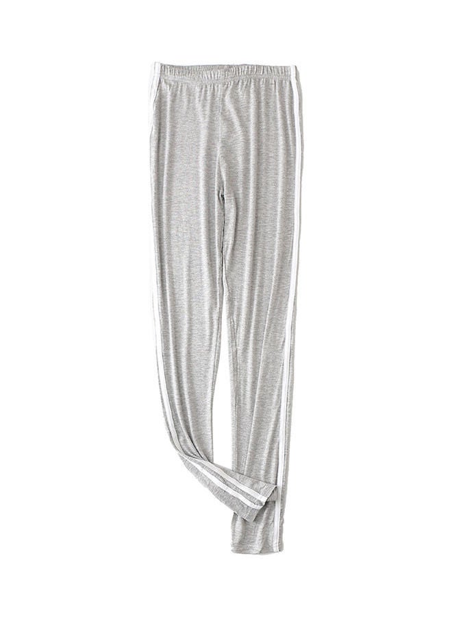 Striped Leggings Light Grey