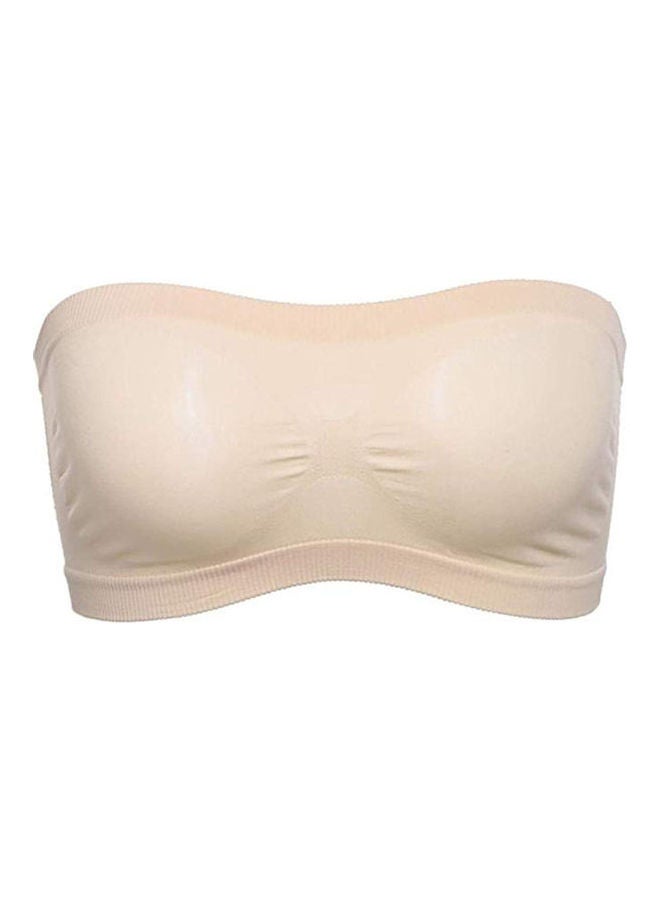 Generic - Solid Tube Top Bra Nude - Image 1