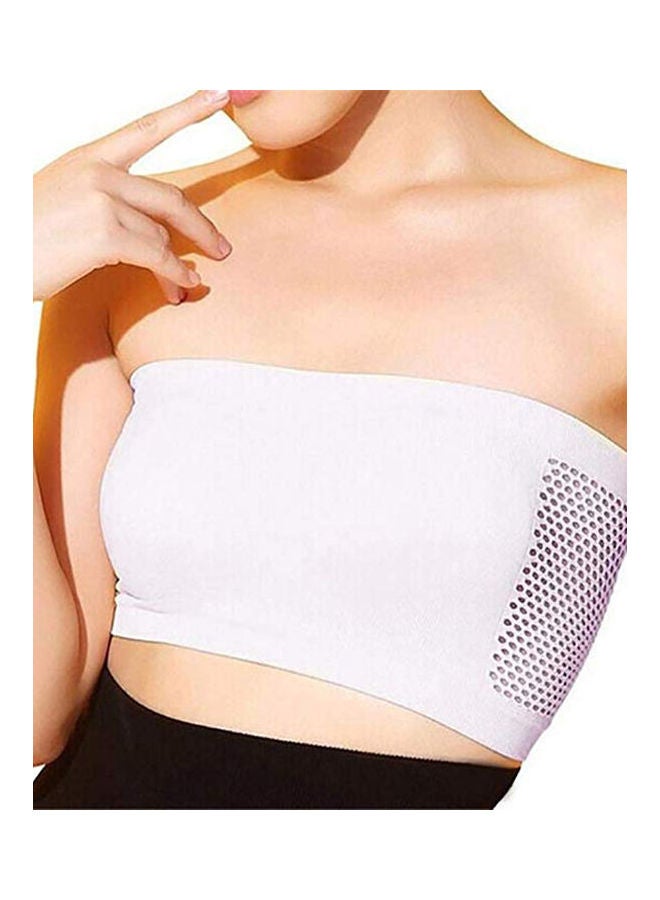 Generic - Solid Tube Top Bra White - Image 1