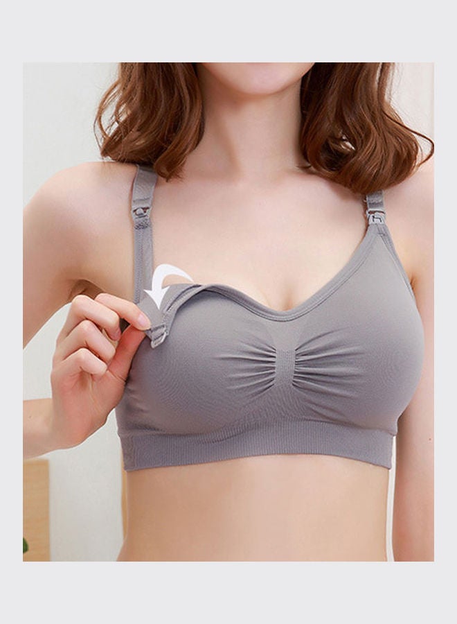 Maternity Push Up Bra Light Gray  - Image 2