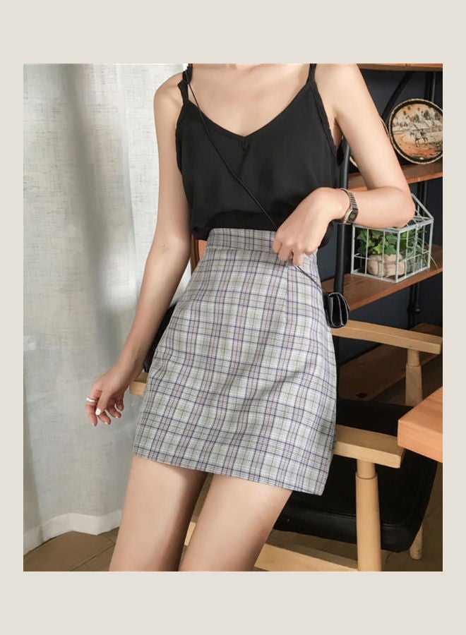 Generic - High Rise Mini Skirt Grey - Image 1