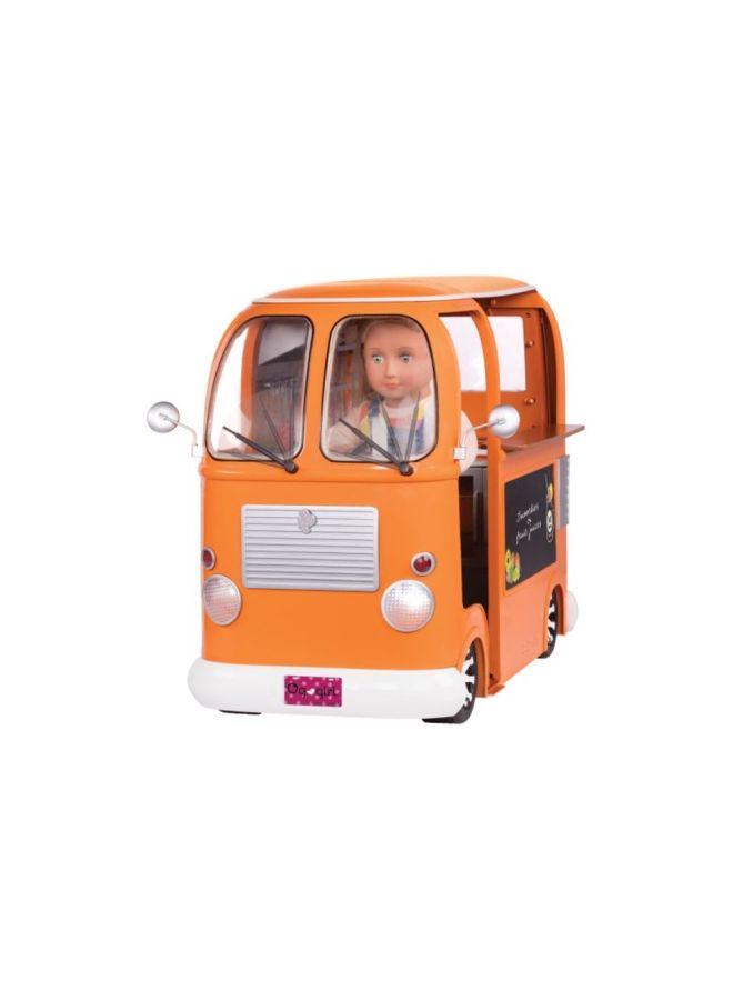 Our Generation - Food Truck Vehicle Doll Set BOGBD37475Z, Age 3+ Years 32.39x64.77x48.26cm - Image 1
