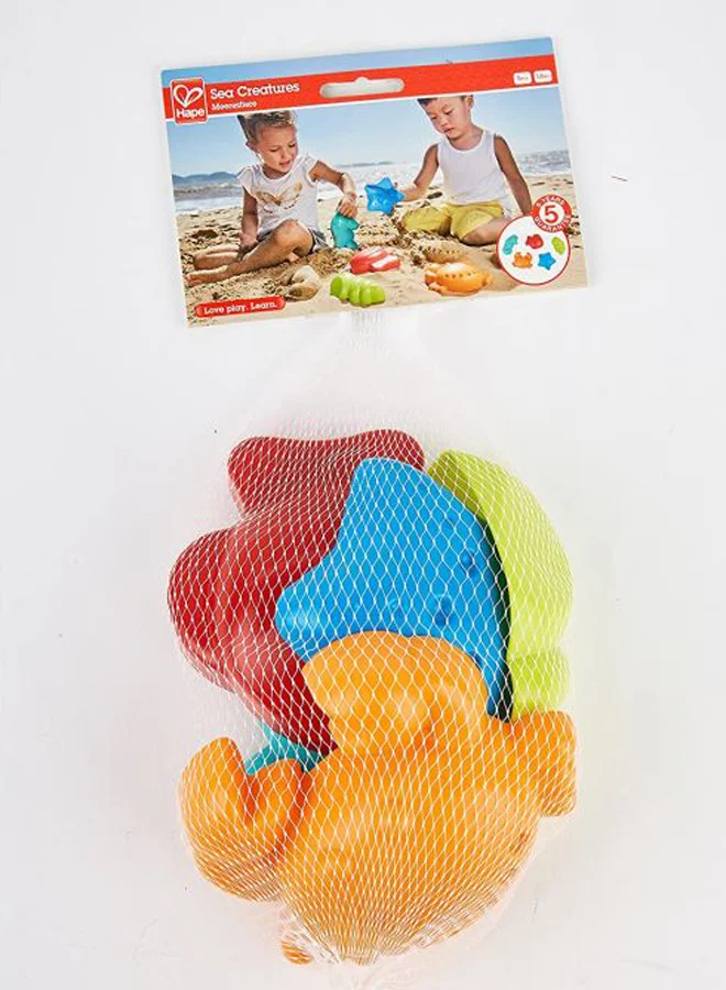 Hape Sea Creatures Sand And Beach Toy Set Toys 13.97x12.95x33.02cm