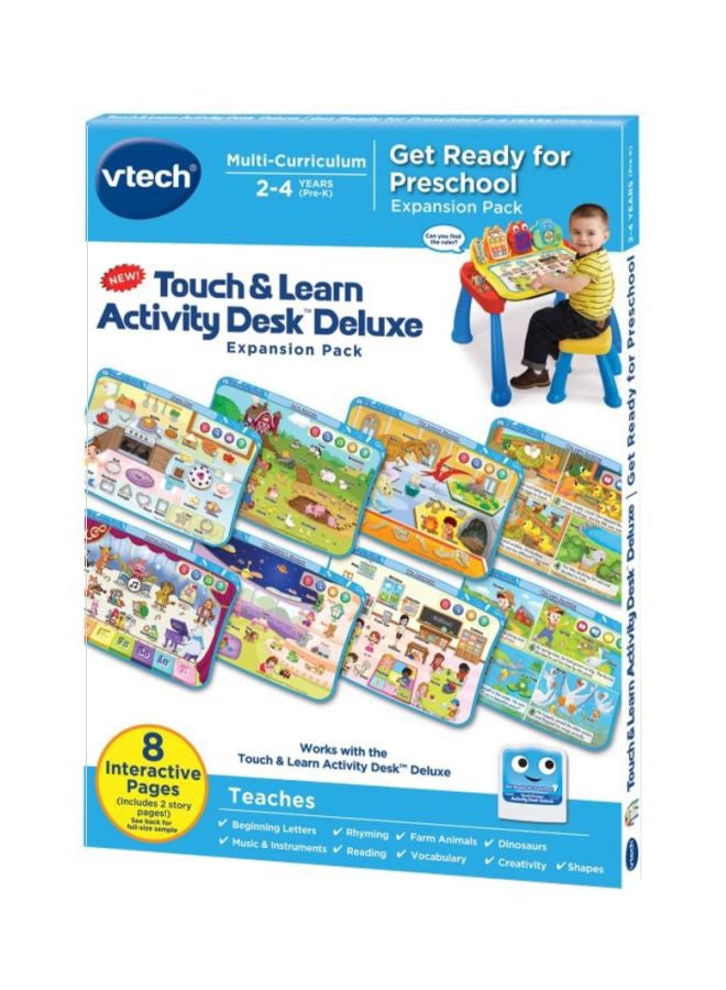 vtech - Touch And Learn Activity Desk Deluxe Expansion Pack - Get Ready For Preschool 80-221300 - Image 1