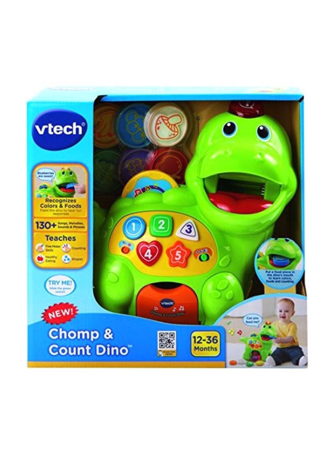 vtech - Chomp And Count Dino Electronic Toy 5.24x11.81x10.98inch - Image 1