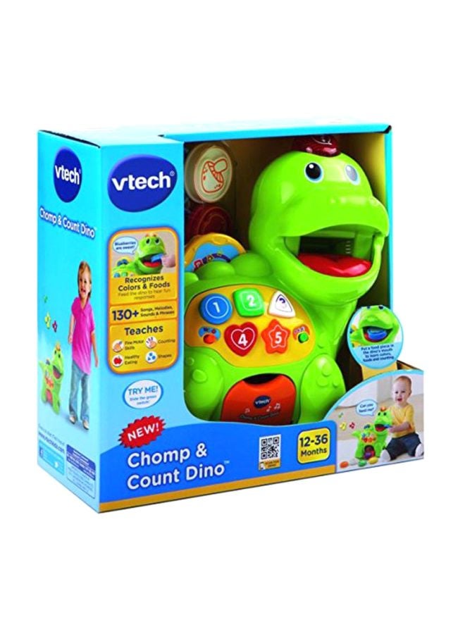 vtech - Chomp And Count Dino Electronic Toy 5.24x11.81x10.98inch - Image 1