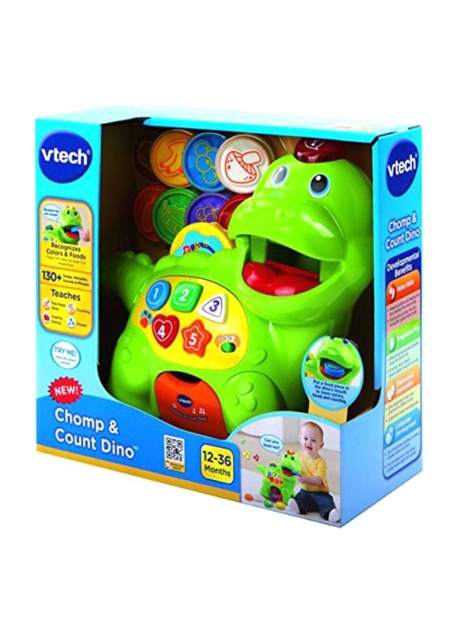 vtech - Chomp And Count Dino Electronic Toy 5.24x11.81x10.98inch - Image 1