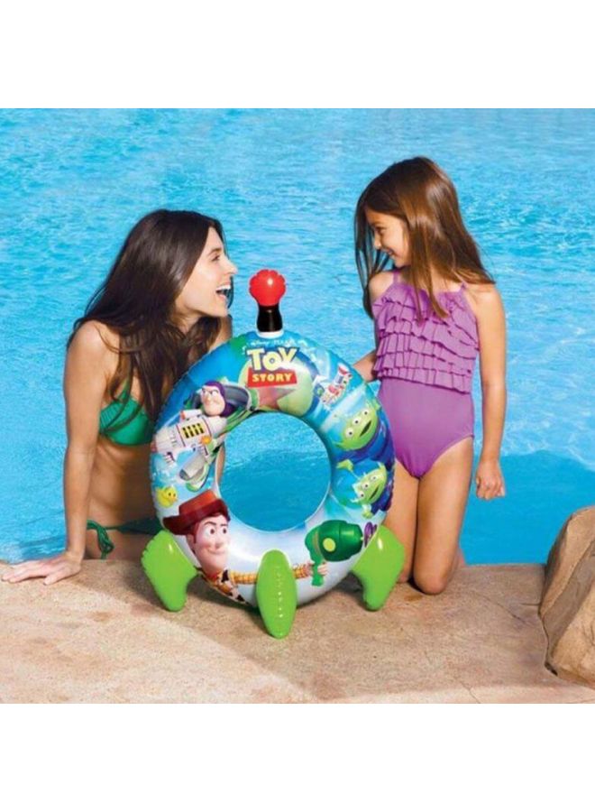 انتكس حلقة سباحة قابلة للنفخ على شكل صاروخ ألعاب 71x56سم - Image 3