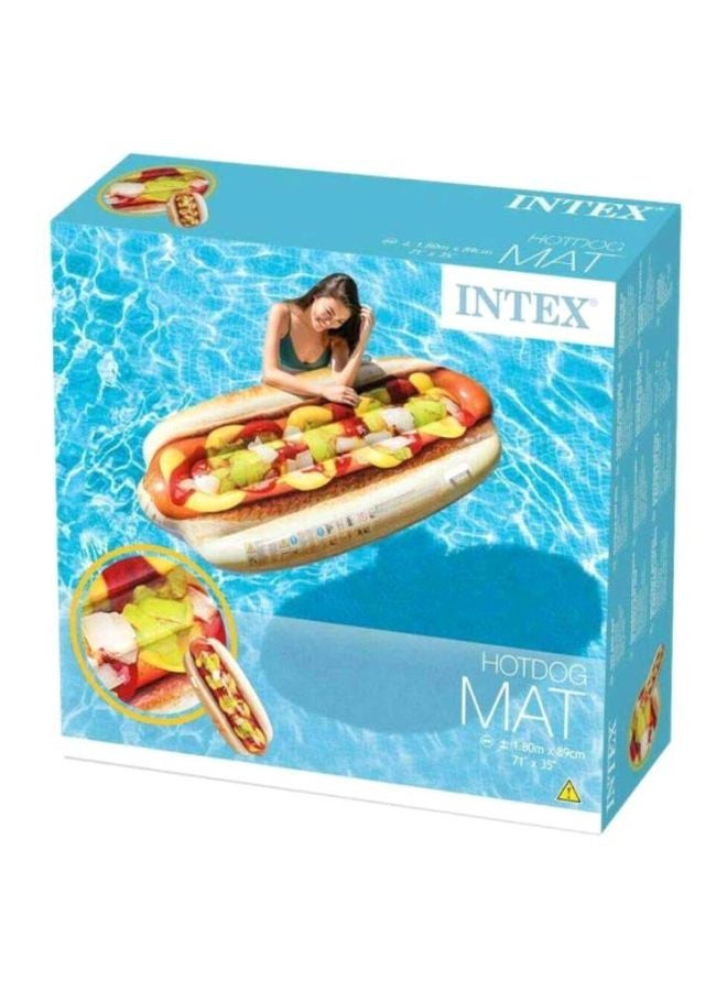 INTEX Sand And Summer Jumbo Hot Dog Mat 180*89cm  - Image 1